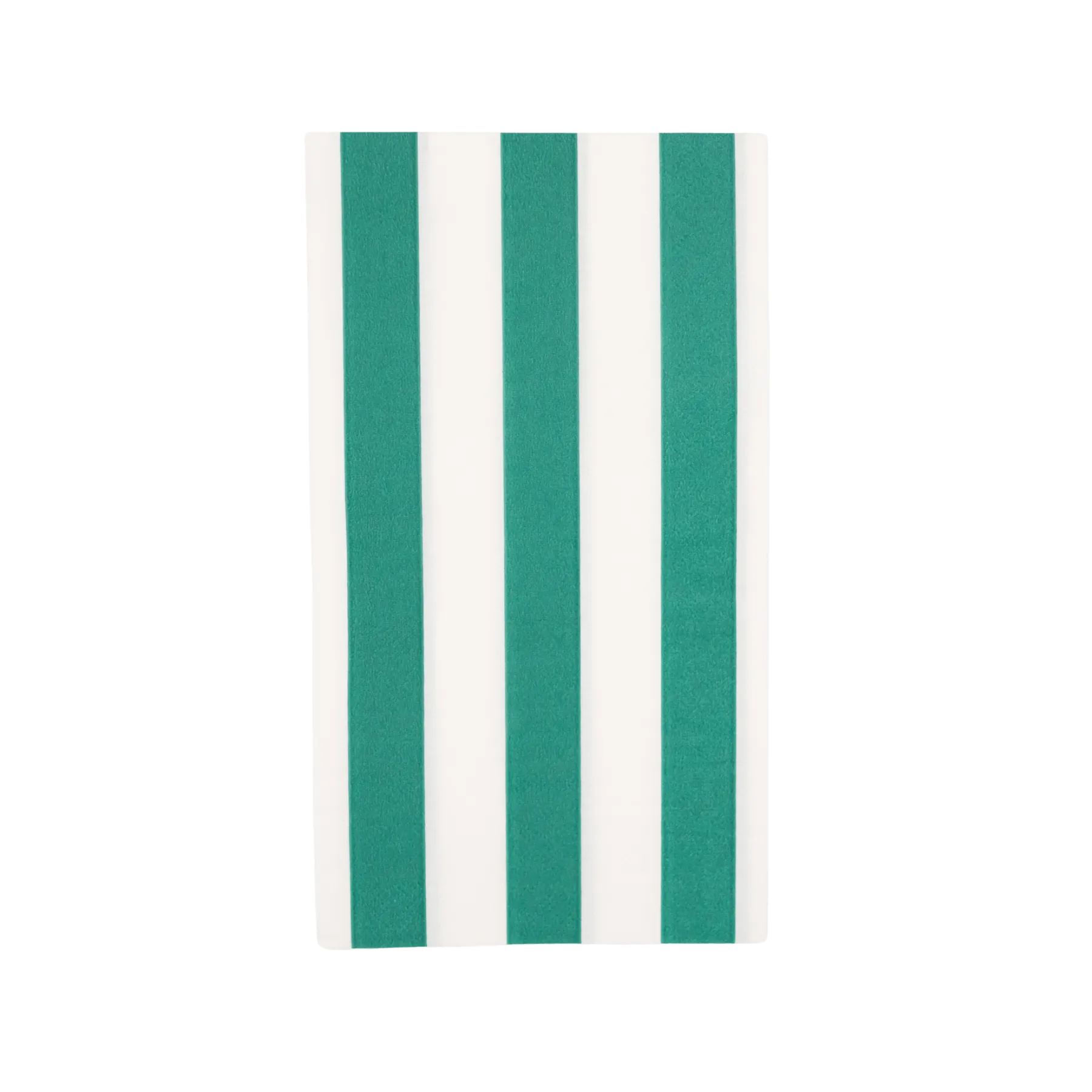 Emerald Green Cabana Stripe Party Napkins x 20