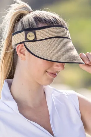 Evoke Pearl Golf Visor - Natural