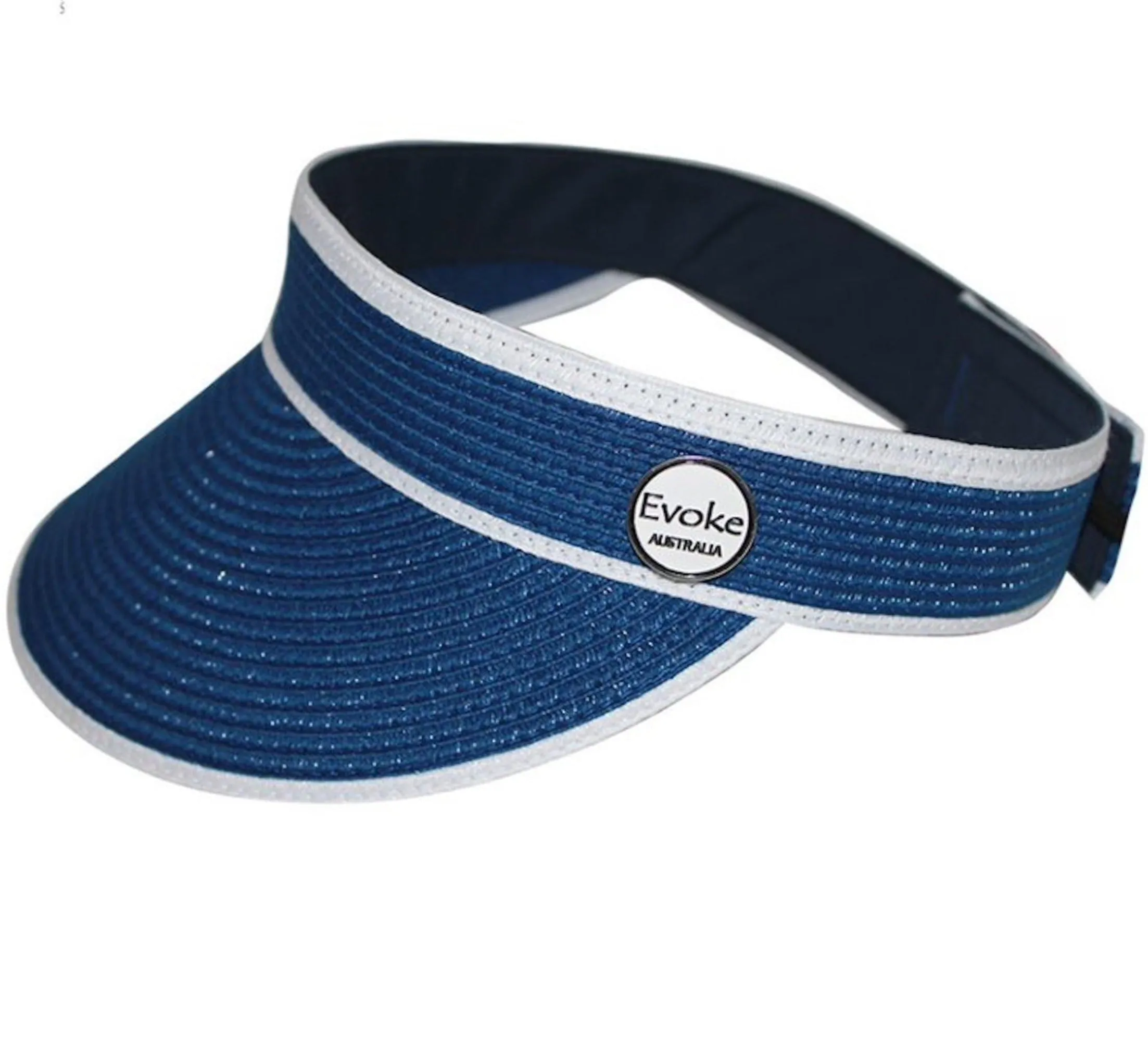 Evoke Pearl Golf Visor - Royal Blue