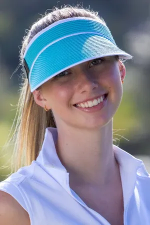 Evoke Pearl Golf Visor - Turquoise