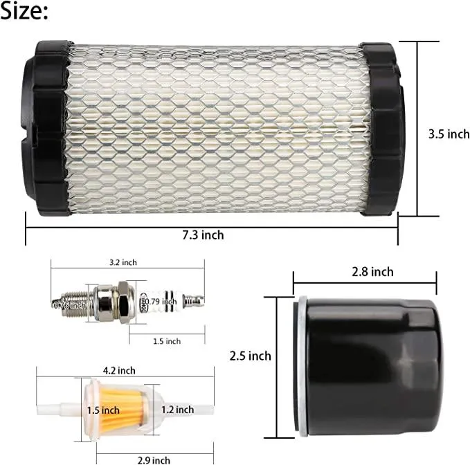 EZGO Golf Cart Tune Up Kit for EZGO TXT RXV 2008-up 4 Cycle, Air Oil Fuel Filter - 10L0L