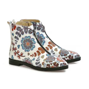 Flowers Short Boots WFER113