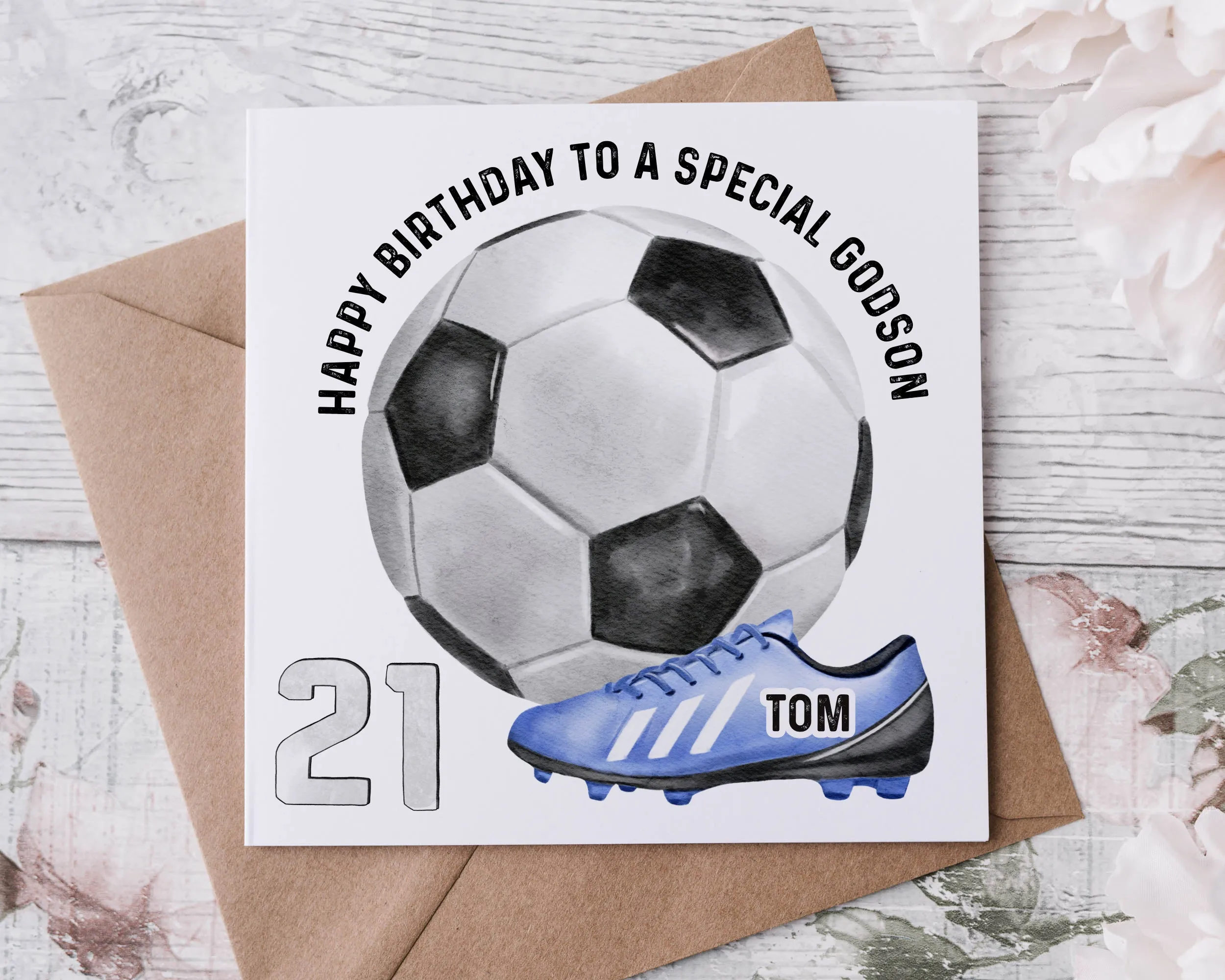 Football Design Birthday Card