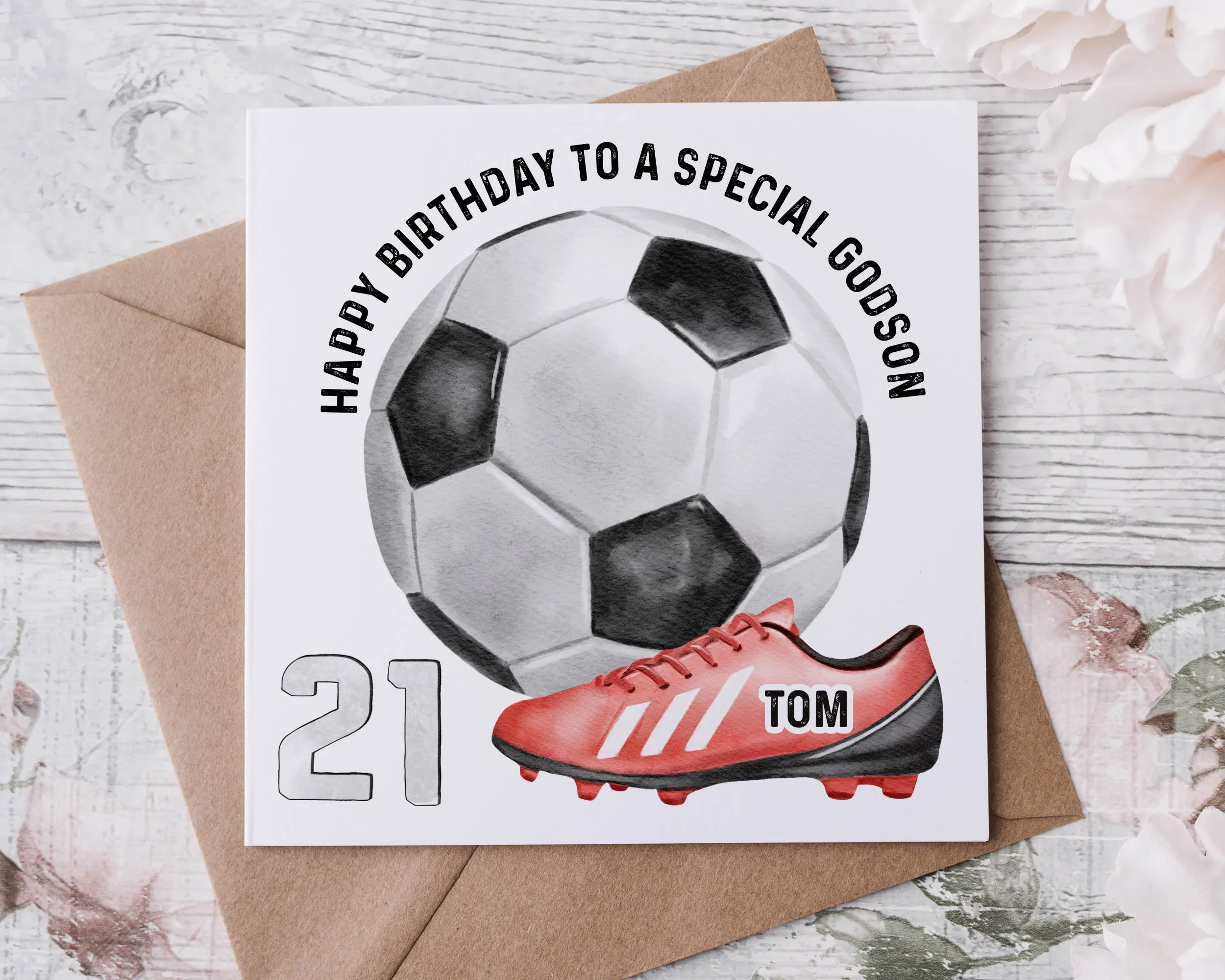 Football Design Birthday Card