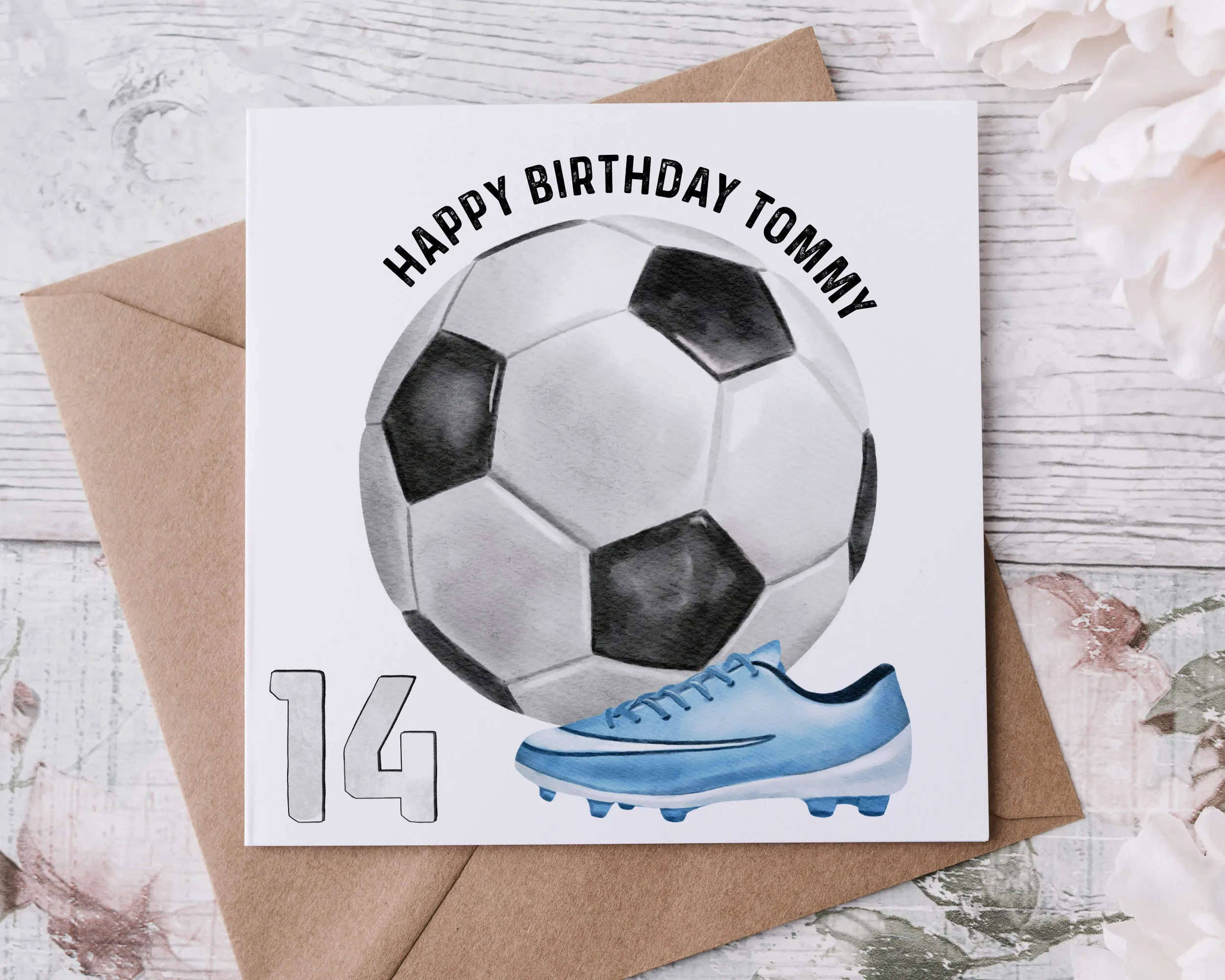 Football Design Birthday Card