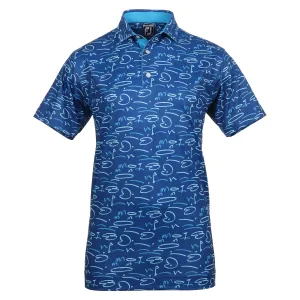 FootJoy Golf Course Doodle Pique Golf Shirt