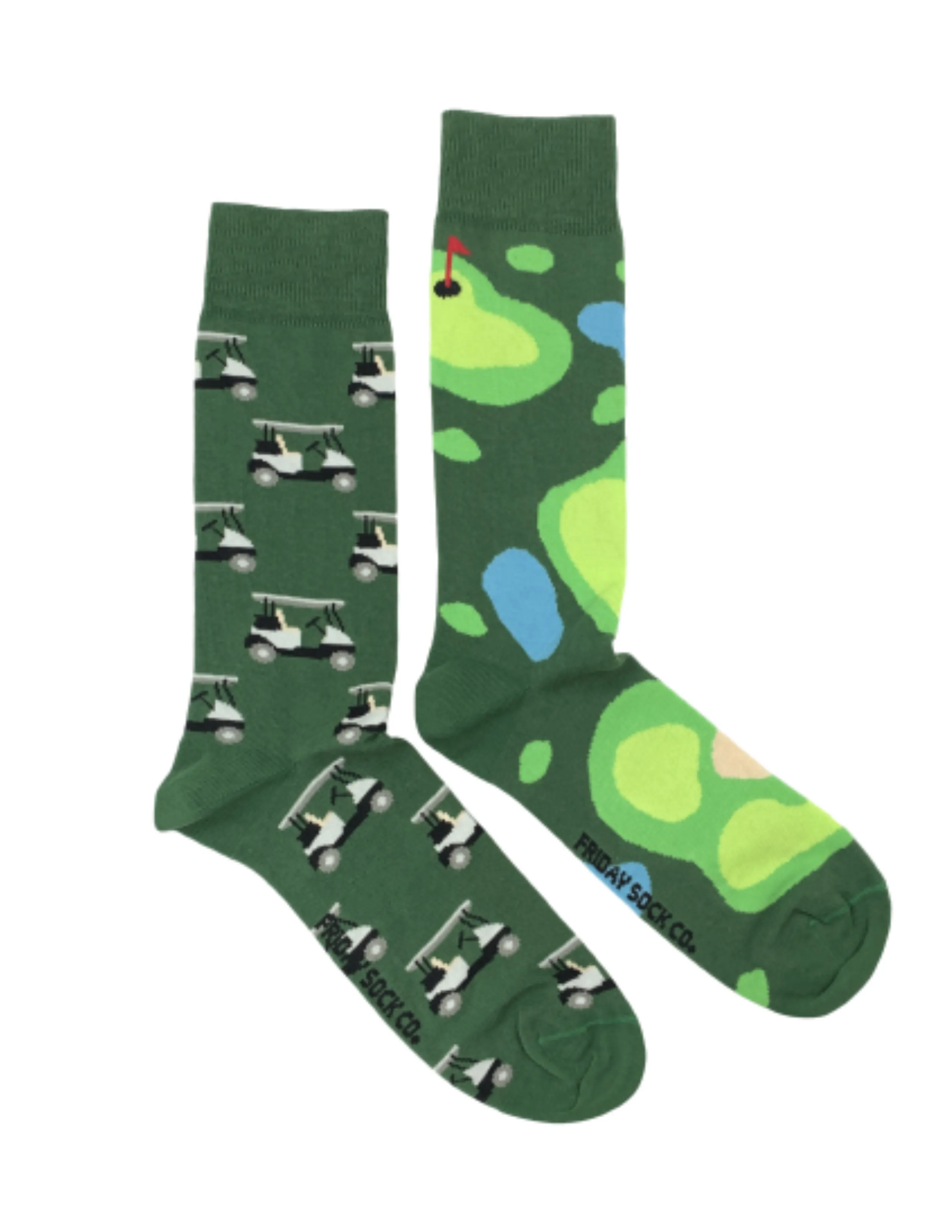 Friday Sock Co. Golf Socks (Golf Cart & Course)