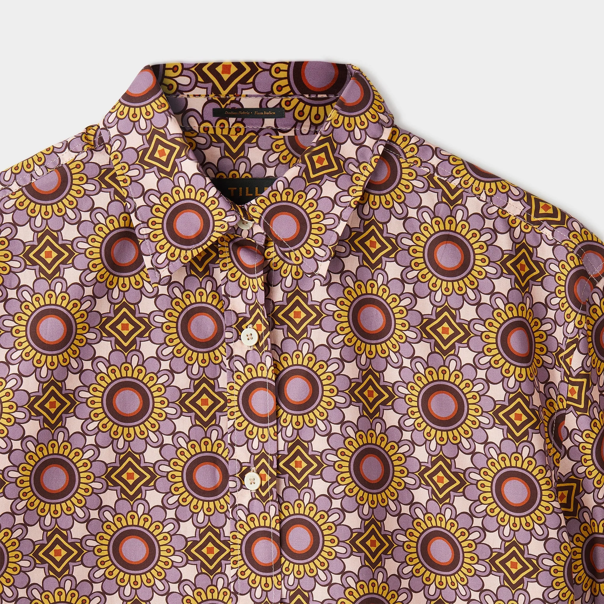 Geo Floral Print Shirt