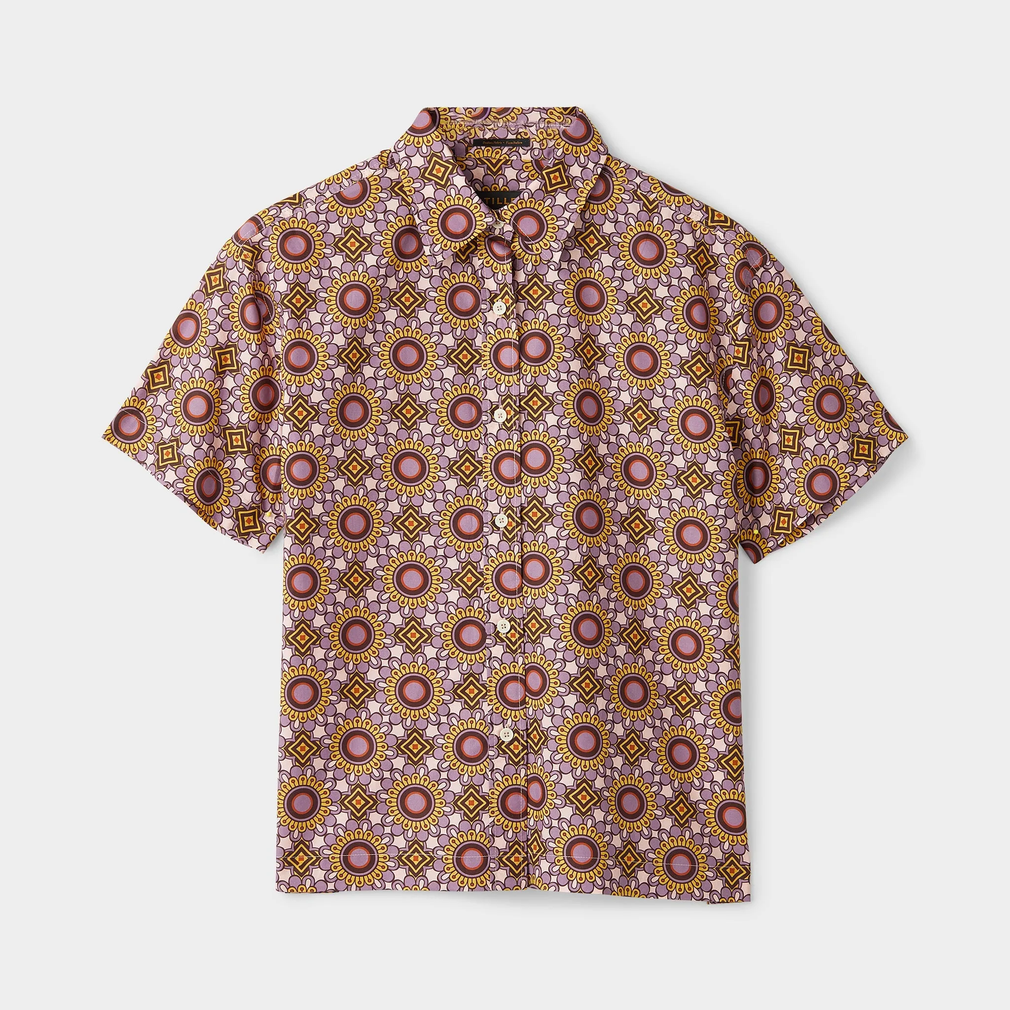 Geo Floral Print Shirt