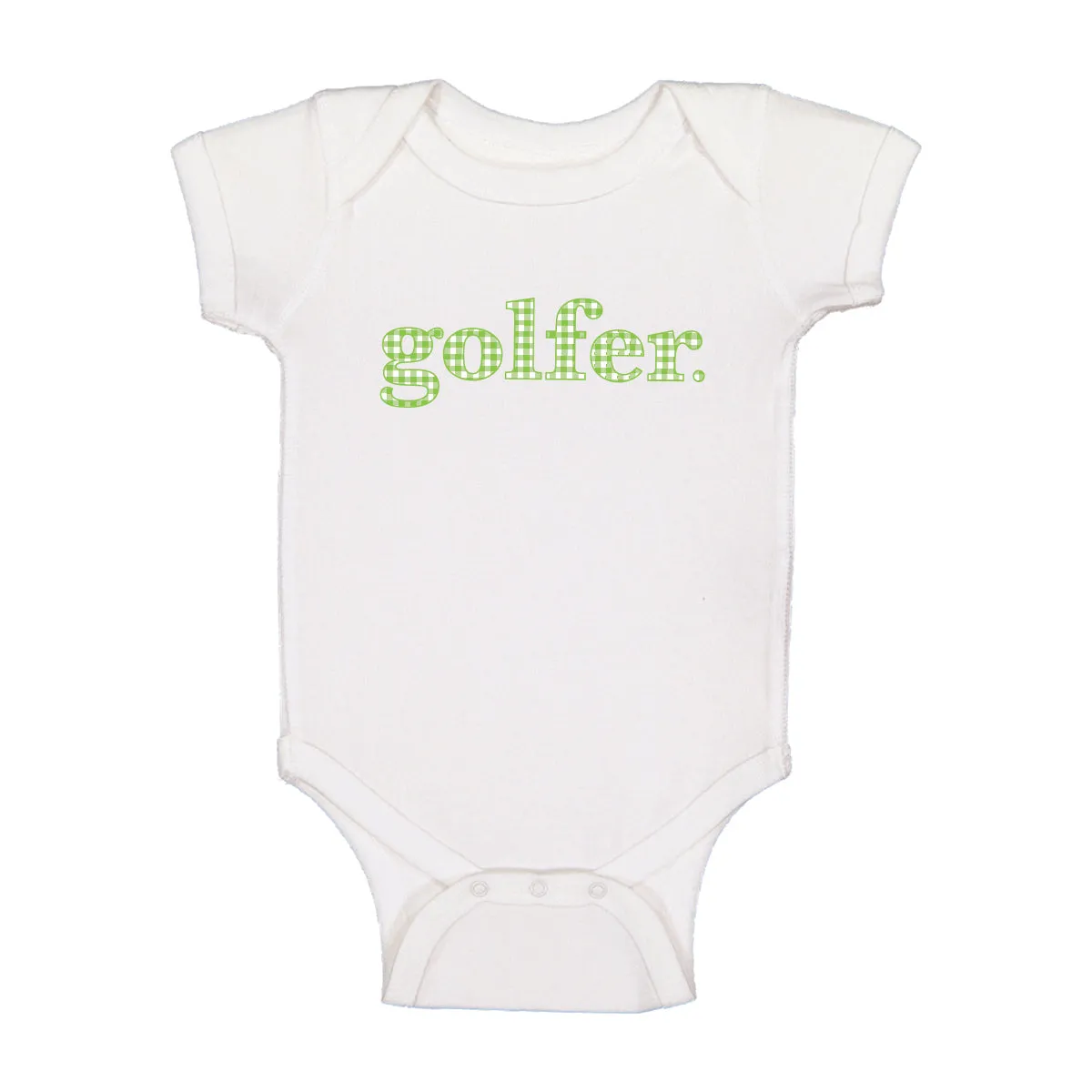 Gingham "Golfer" Onezee (Green Print)