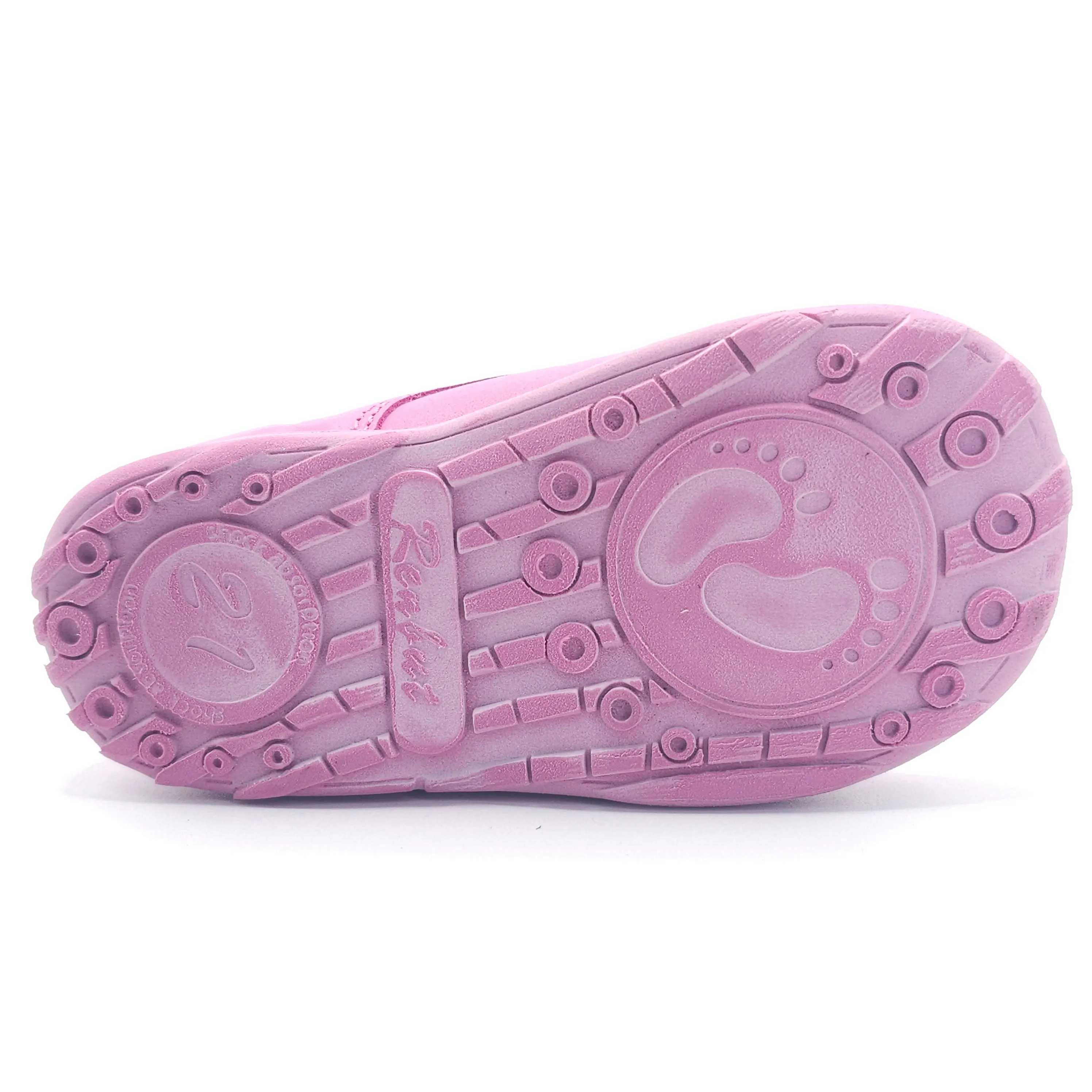 Girls Double Velcro Shoe In Pink