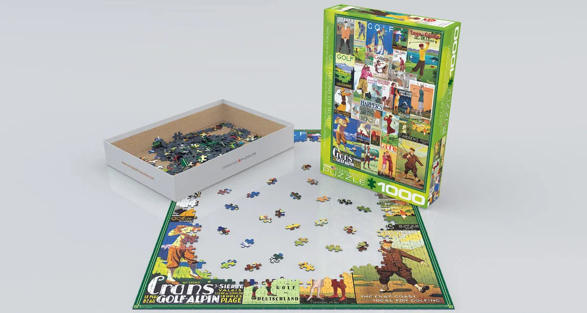 Golf Around the World 1000 Piece Puzzle - Quick Ship