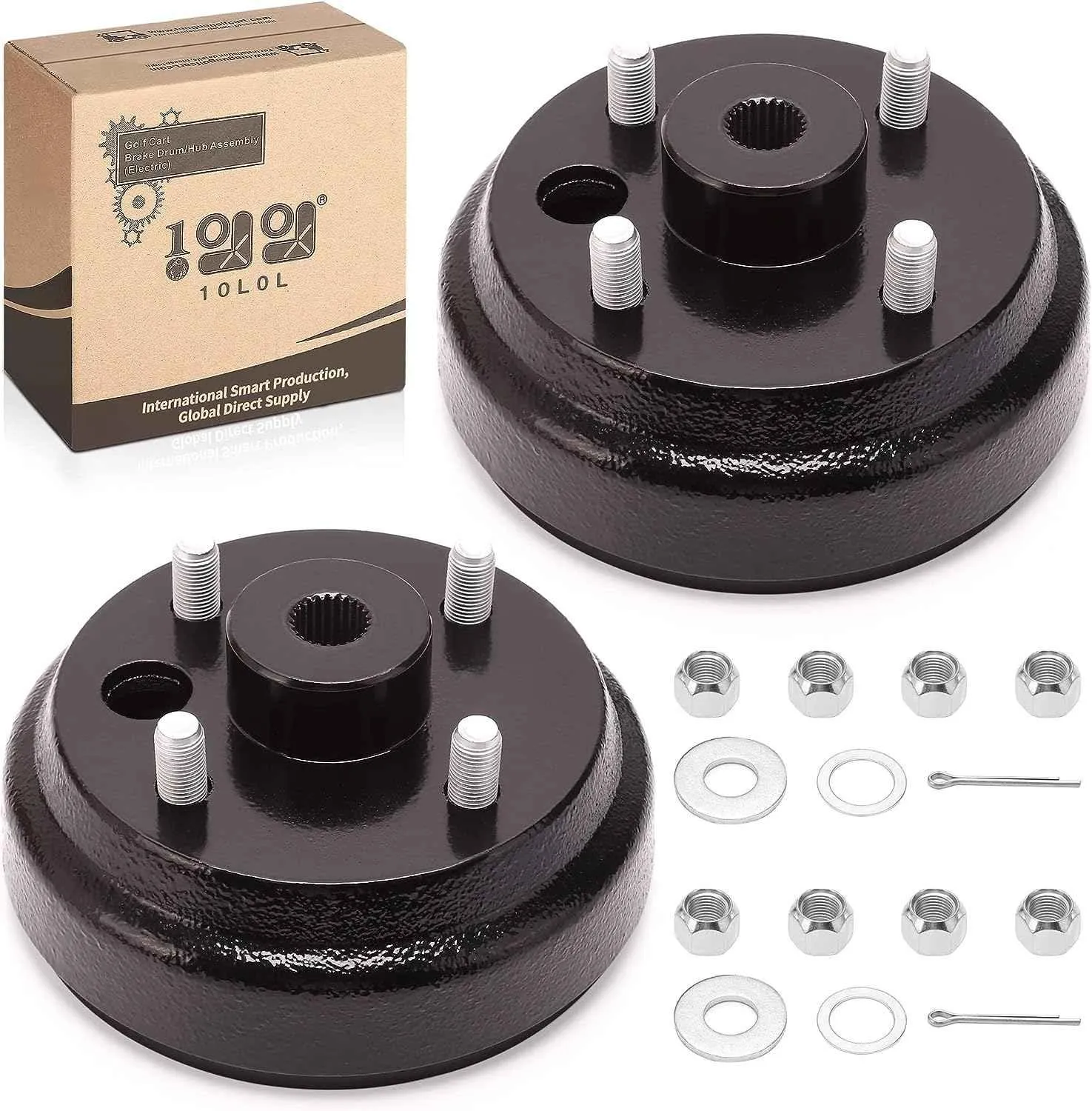 Golf Cart Brake Drum Hub Assembly for EZGO TXT PDS Electric 1982-Up - 10L0L