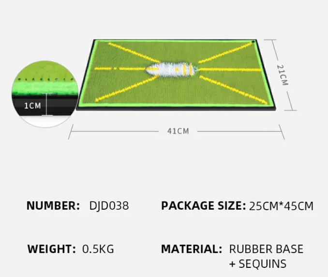 Golf Swing Divot Board Training Aid Path Feedback Mat