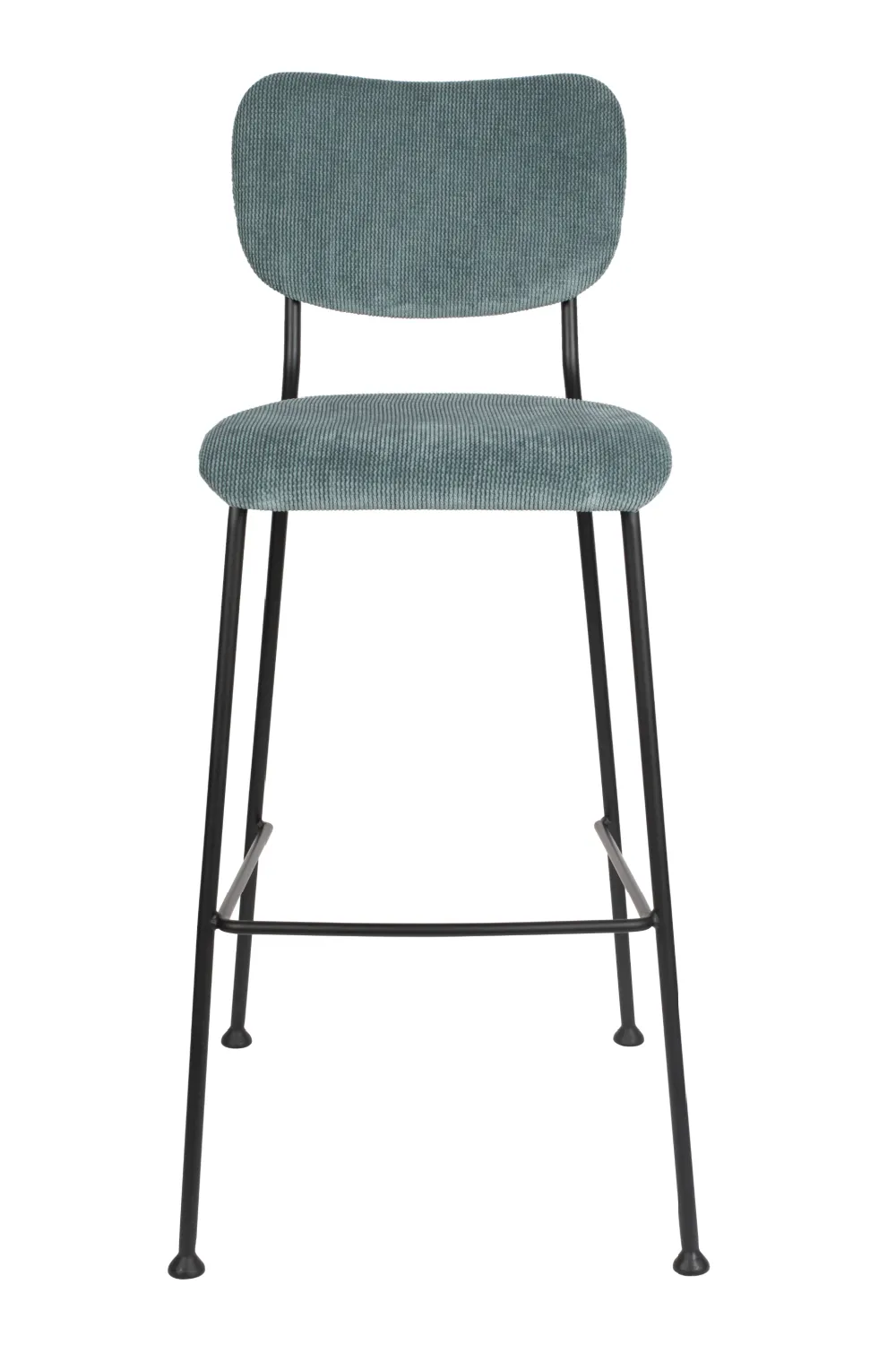 Gray Blue Upholstered Barstools (2) | Zuiver Benson