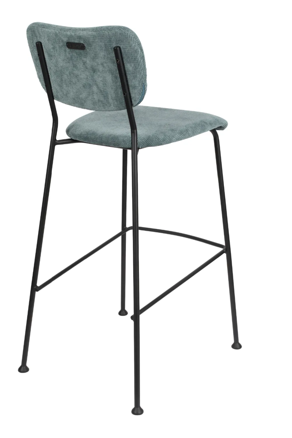 Gray Blue Upholstered Barstools (2) | Zuiver Benson