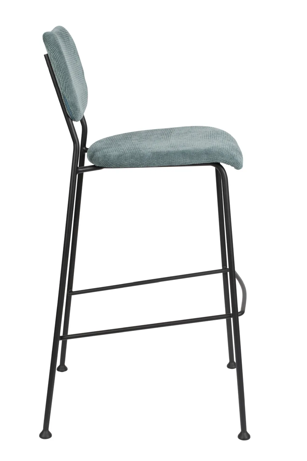 Gray Blue Upholstered Barstools (2) | Zuiver Benson