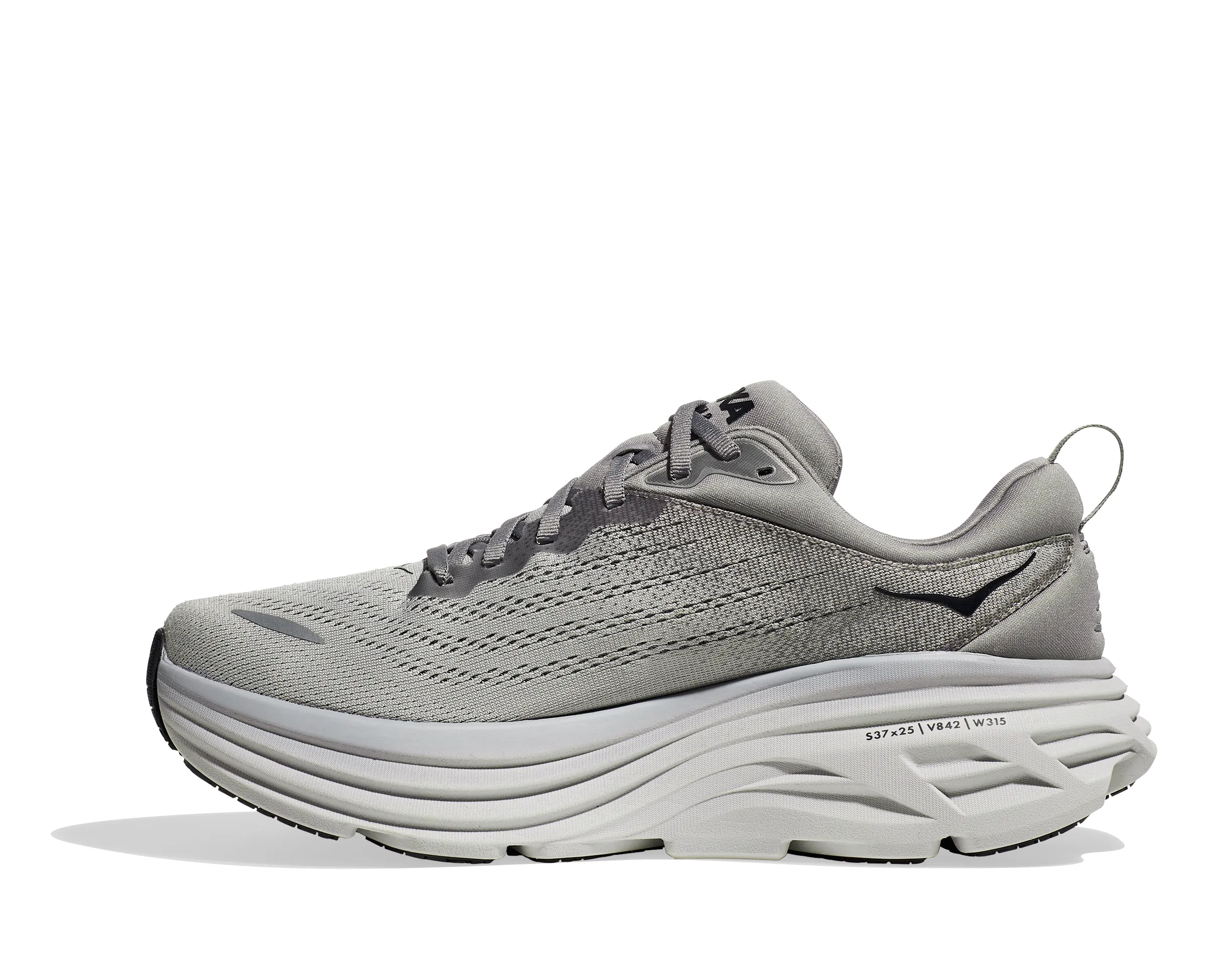 Hoka Men's Bondi 8 - Sharkskin/Harbor Mist