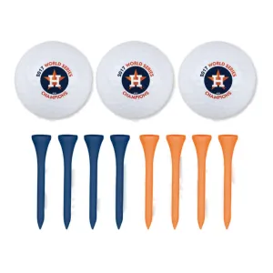 Houston Astros 2017 World Series Champions WinCraft Golf Balls & Tees Set