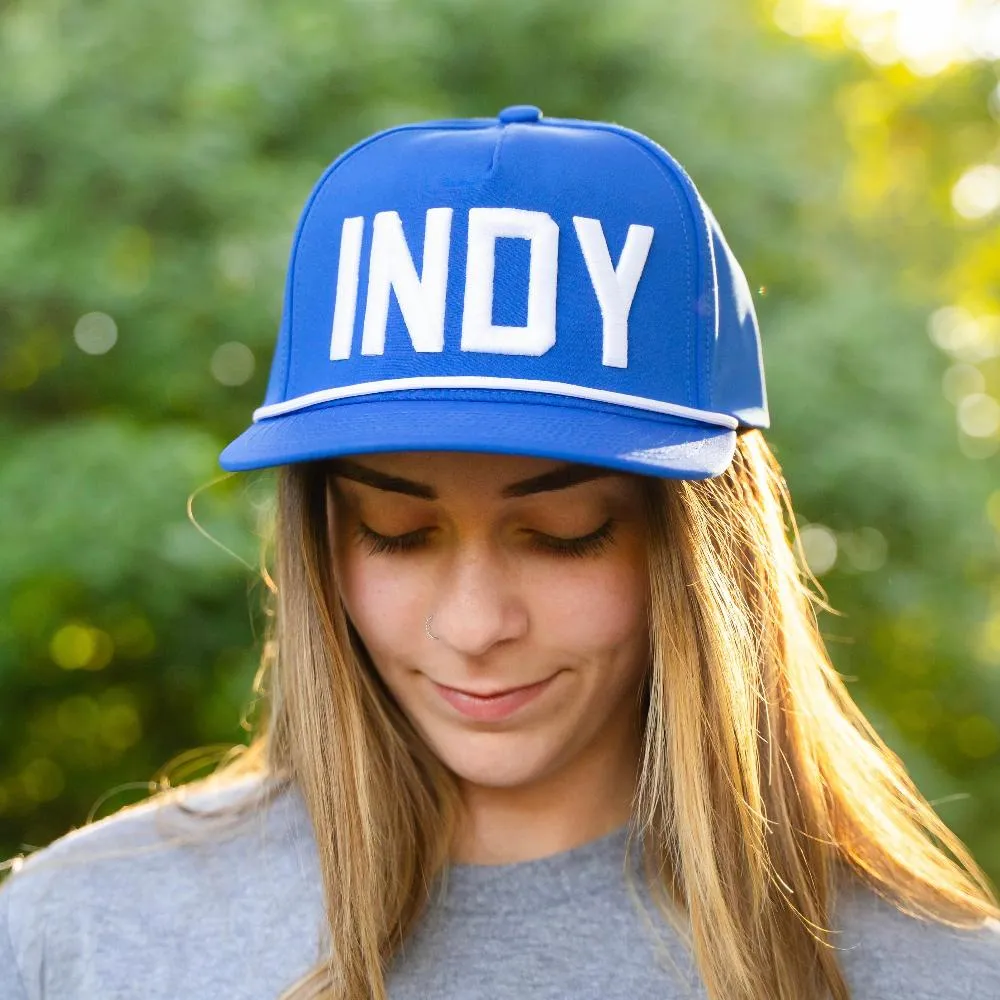 INDY Football Golf Hat Blue