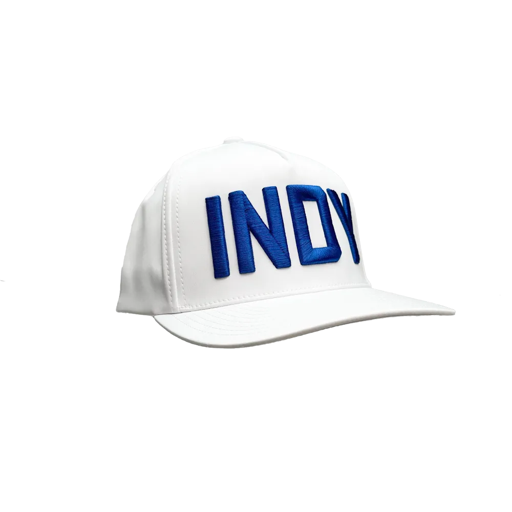 INDY Football Golf Hat White