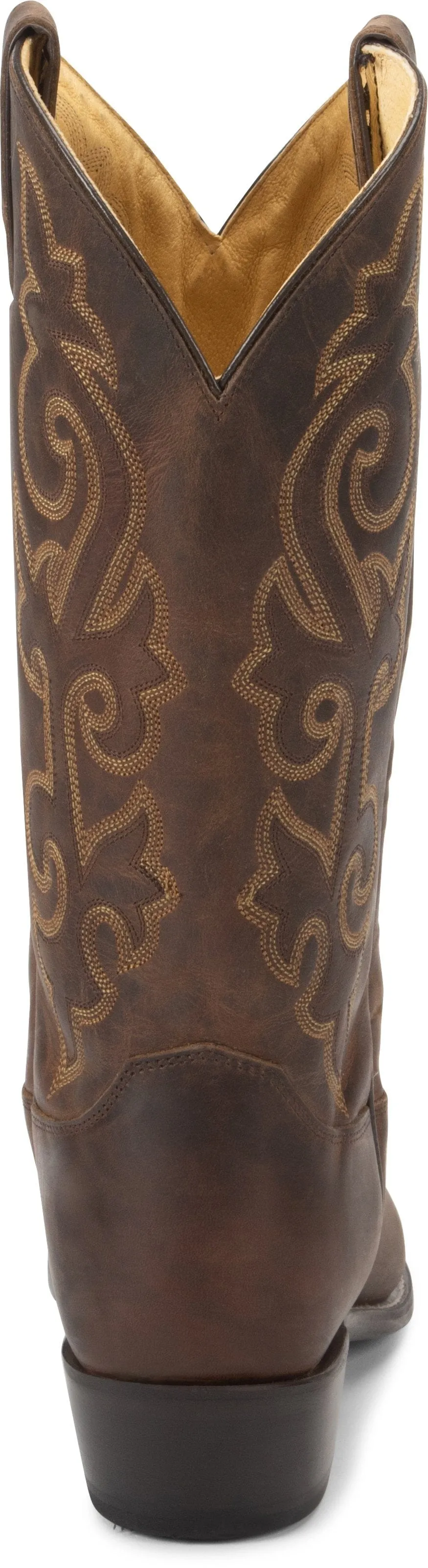 Justin Men's Buck Brown Round Toe Western Boots 2253