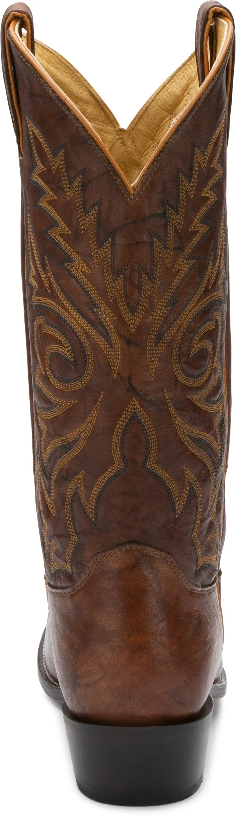 Justin Men's Buck Chestnut Leather 13 Western Boots 1560