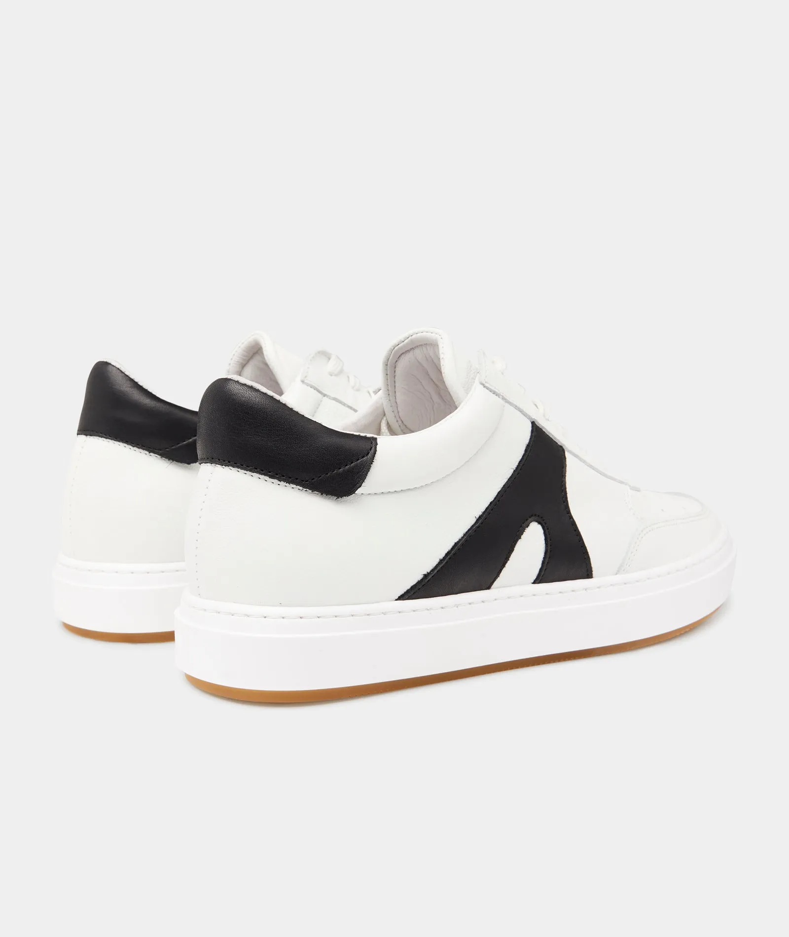 Legend - White/Black Leather