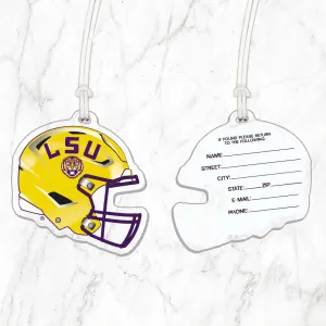 LSU Football Helmet Luggage Tag