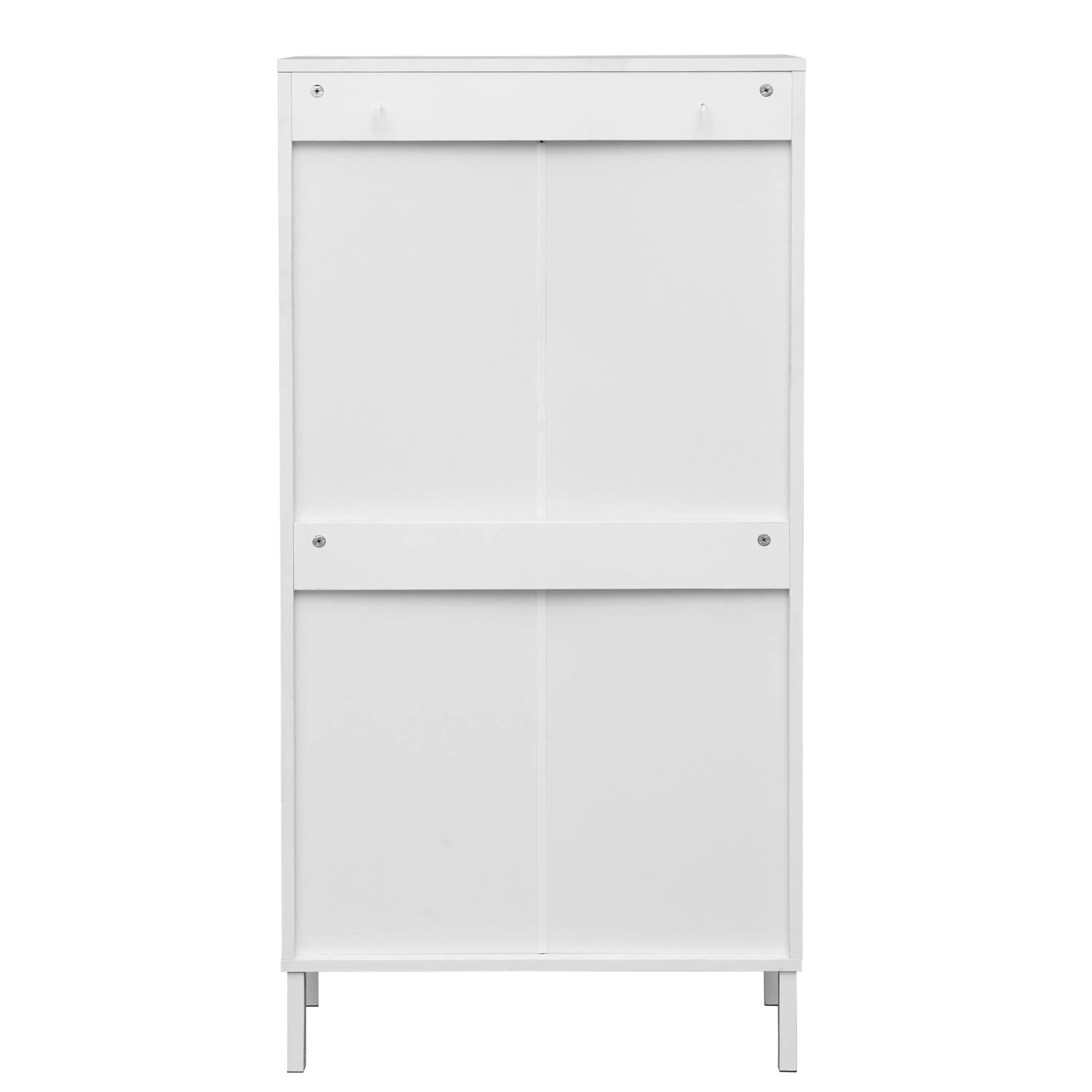 Mac Rattan 3 Door Shoe Rack - White