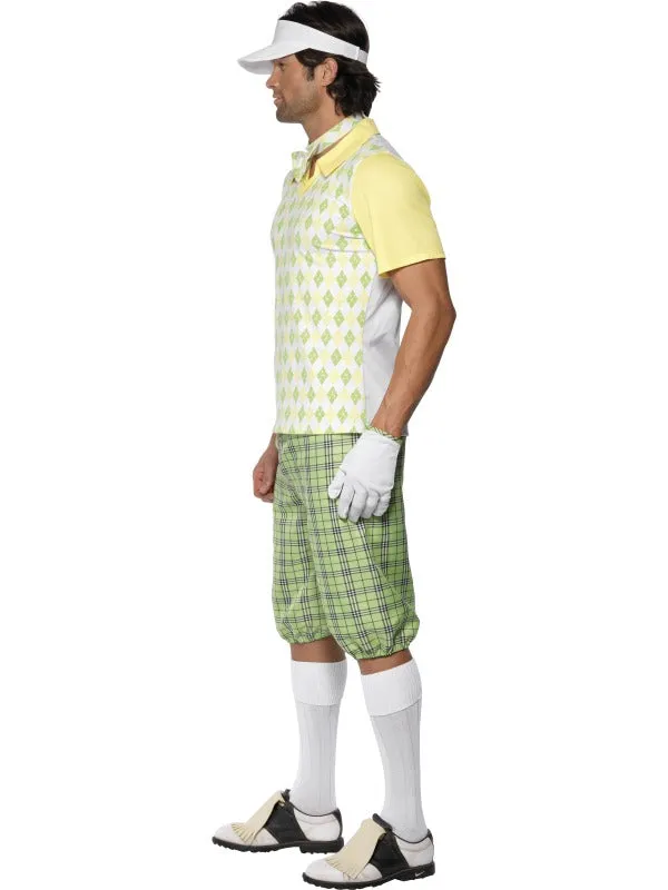 Mens Golfing Golfer Pub Golf Uniform Costume