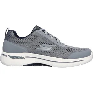 Men's Skechers GOwalk Arch Fit Idyllic Grey/Navy Knit Mesh