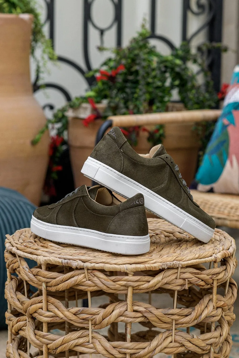 Montalcino Vegan Suede Unisex Sneakers | Khaki