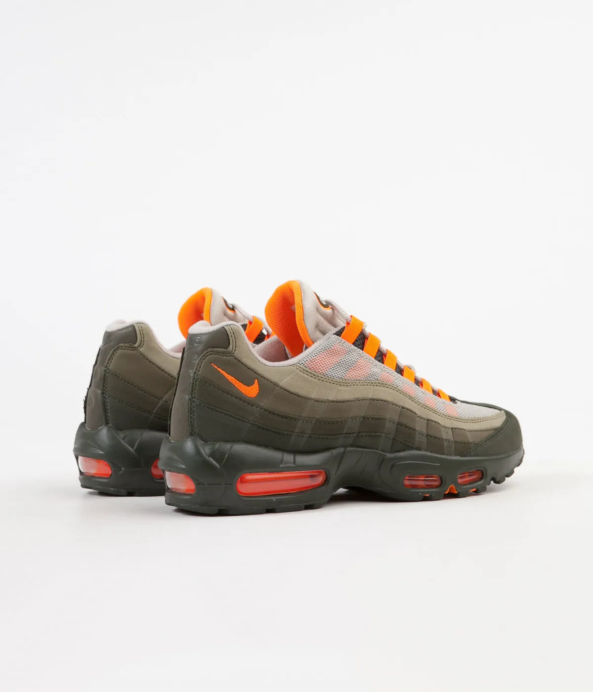 Nike Air Max 95 OG Shoes - String / Total Orange - Neutral Olive