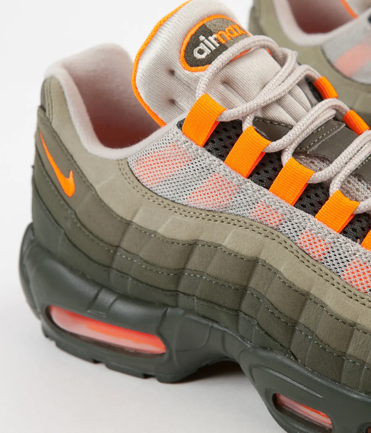 Nike Air Max 95 OG Shoes - String / Total Orange - Neutral Olive