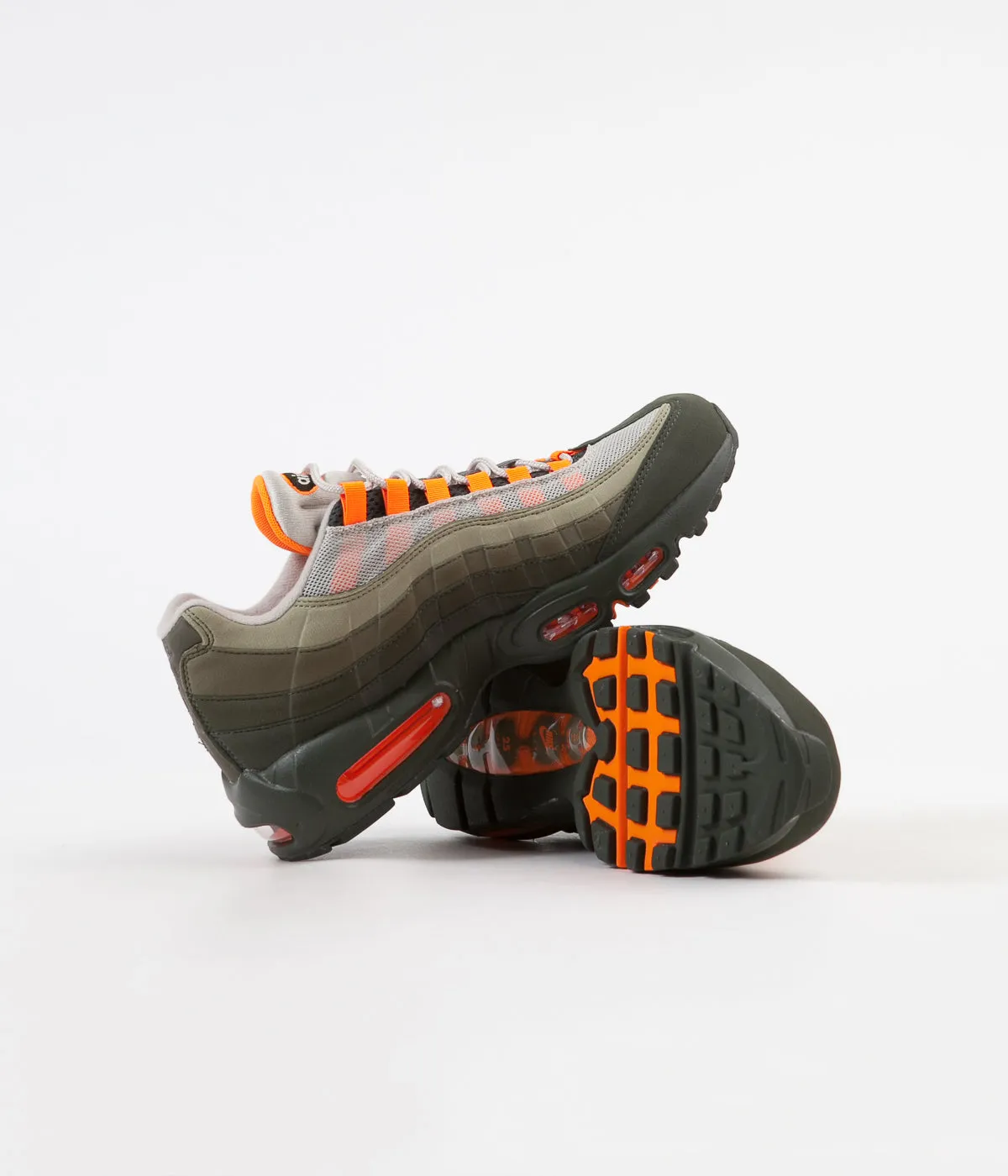 Nike Air Max 95 OG Shoes - String / Total Orange - Neutral Olive