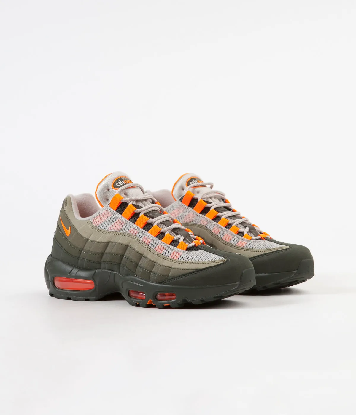 Nike Air Max 95 OG Shoes - String / Total Orange - Neutral Olive