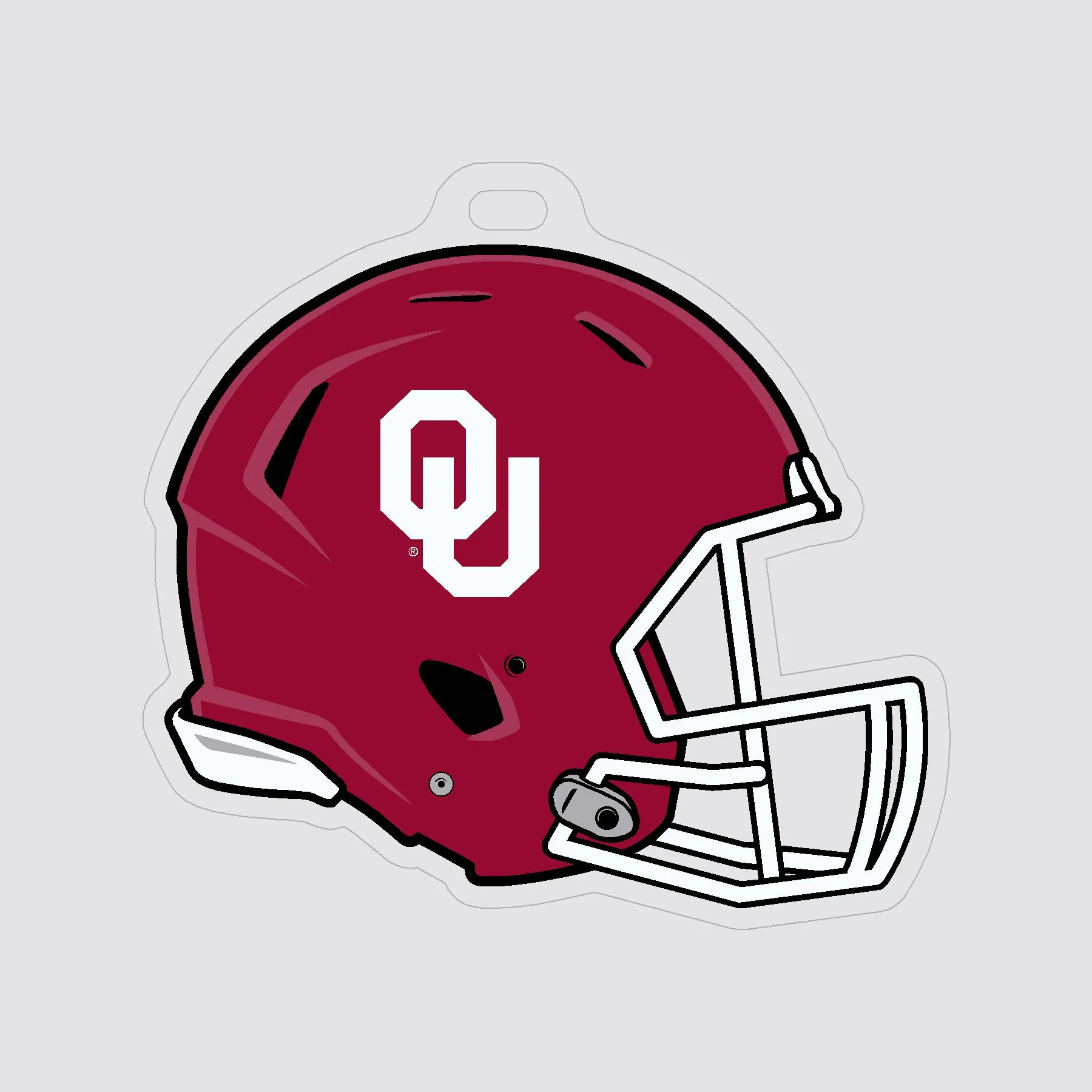 Oklahoma Football Helmet Luggage Tag