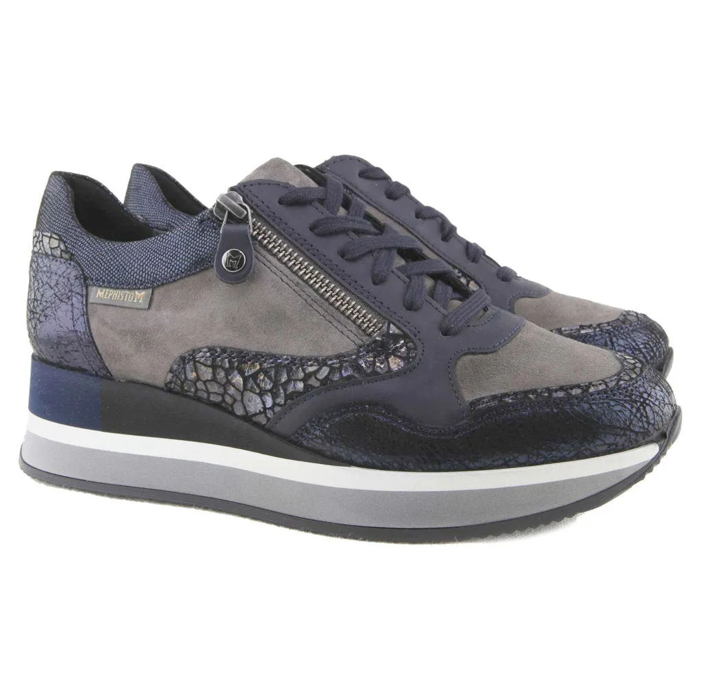 Olimpia Velvet Leather Women's Walking Trainers