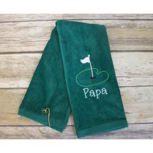 Papa Golf Towel