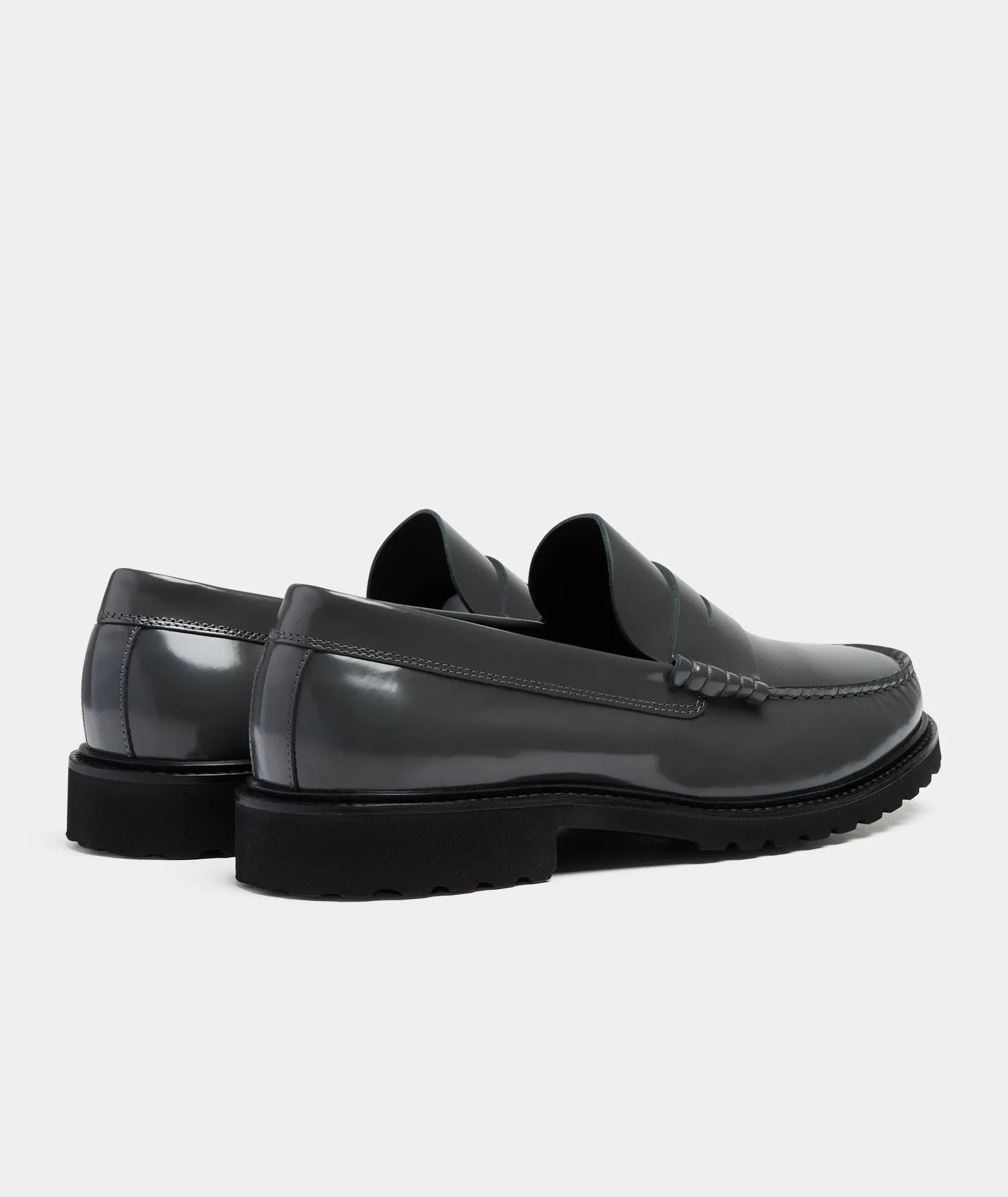 Penny Loafer - Grey Polido Leather