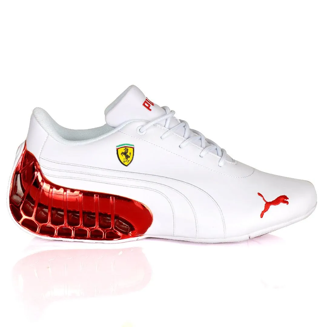 Pm Future Moto Sport GT Red Sole Sneakers- White