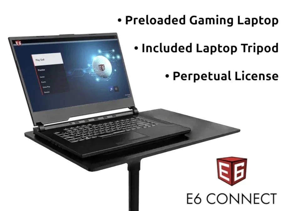 Preloaded Gaming Laptop With Stand for SkyTrak Golf Simulators