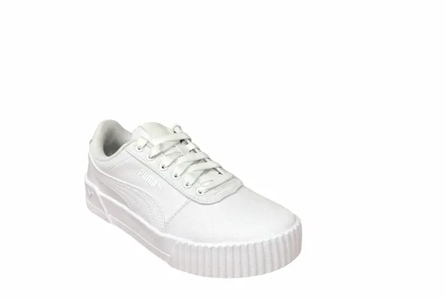 Puma scarpa sneakers da donna in canvas Carina CV 368669 08 bianco