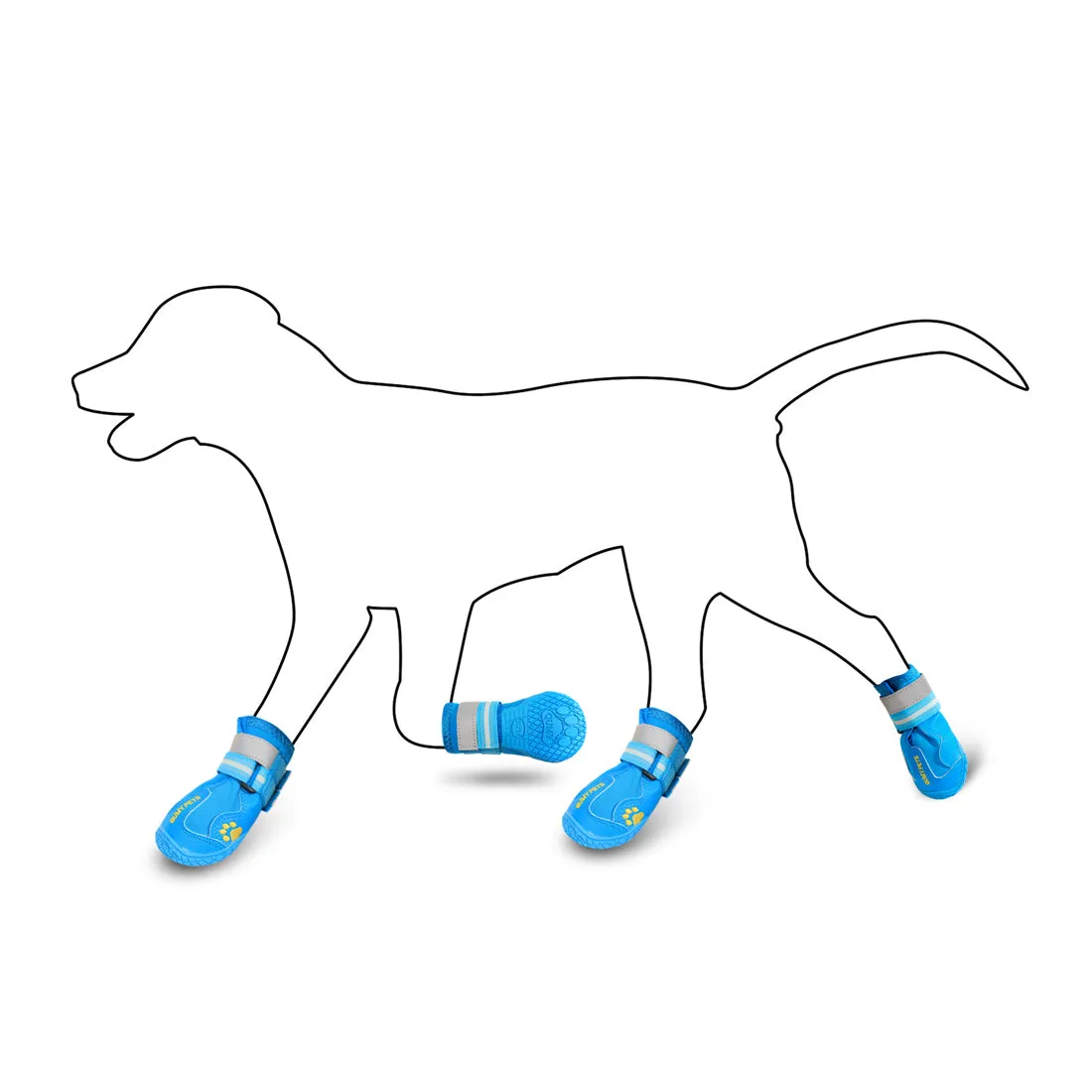 QUMY Dog Shoes for Medium Large Dogs 1PC