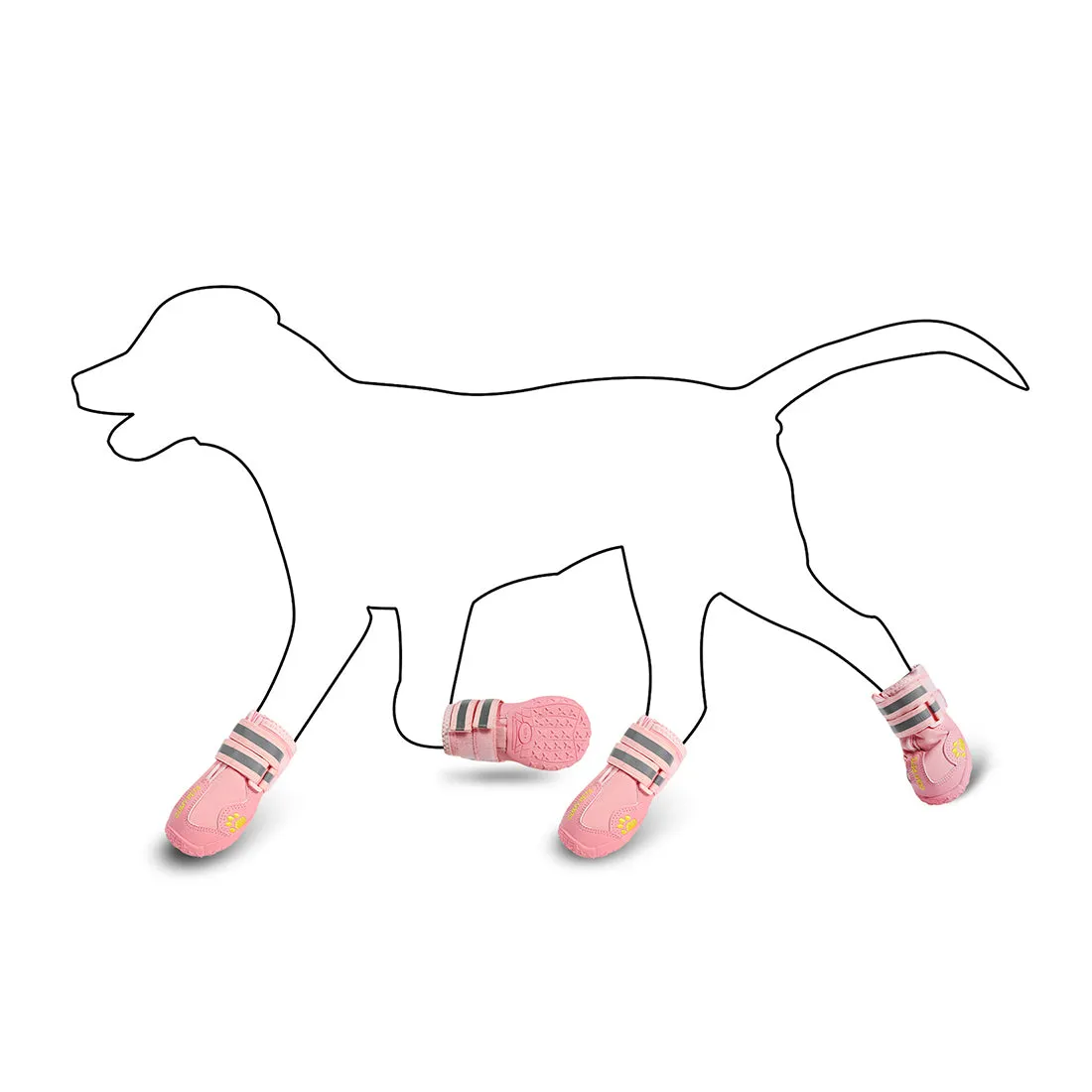 QUMY Dog Shoes for Medium Large Dogs 1PC