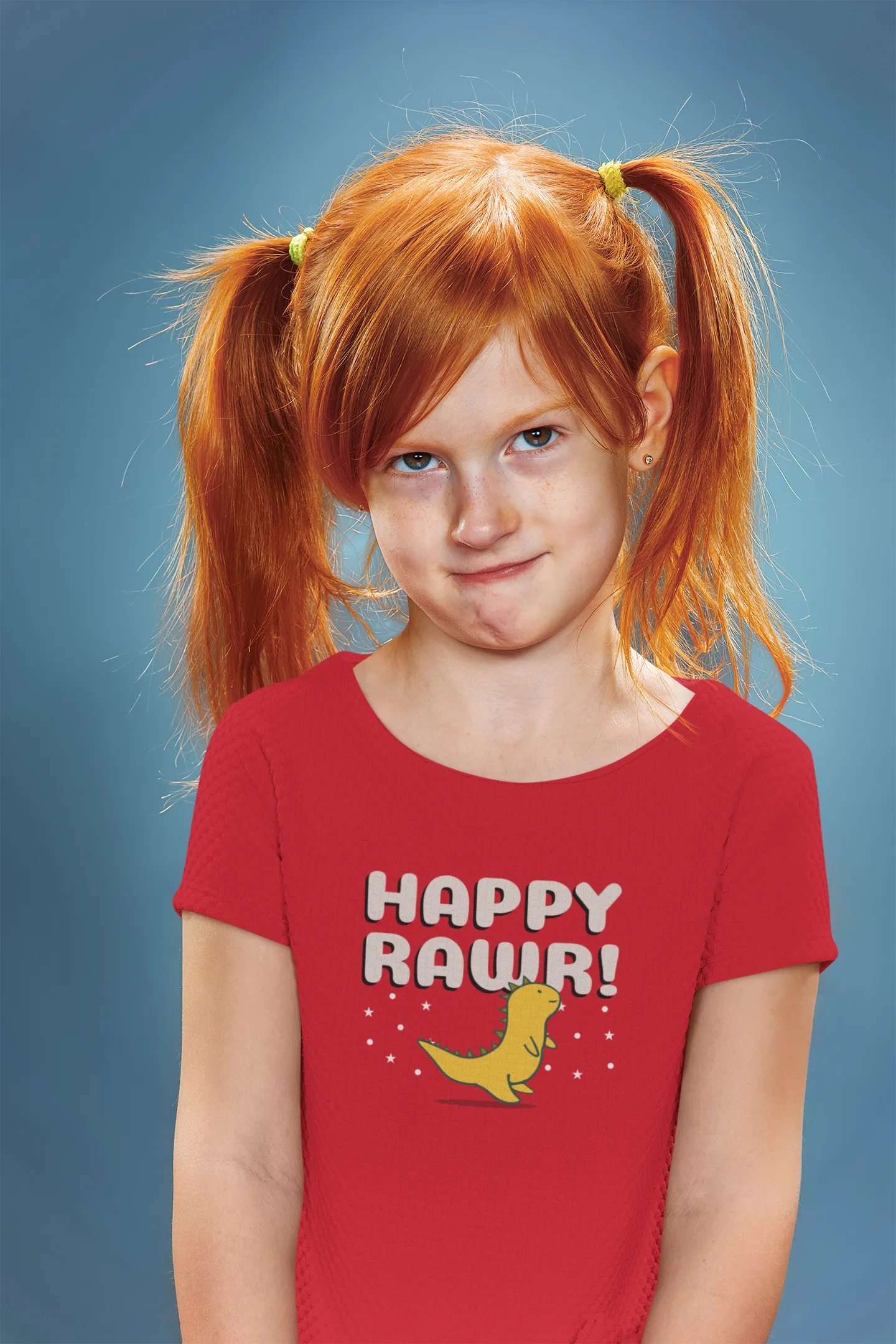 "HAPPY ROAR" KIDS HALF-SLEEVE T-SHIRT