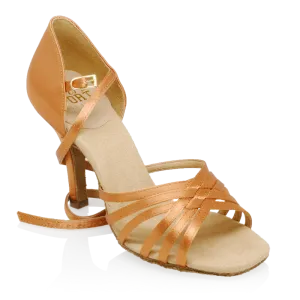 Ray Rose (Art Sport), Dion 866, Light Tan Satin, 2.5” Straight Heel