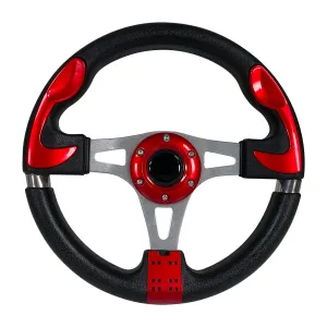 Red GTA1 Golf Cart Steering Wheel