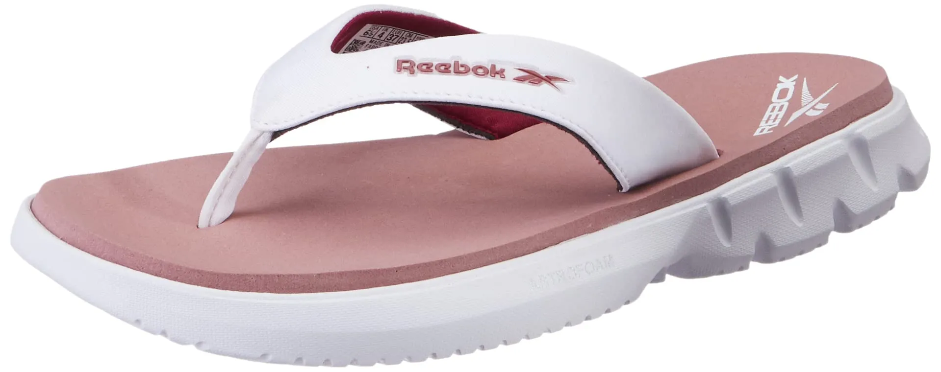 REEBOK Women'sSlide Sandal, Infused Lilac/White/Punch Berry, 4 UK (6.5 US)